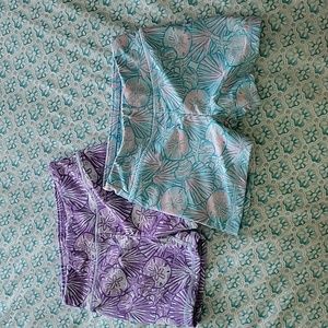 GUC-UV Skinz Sz 5 Girl's Active Swim Shorts x2